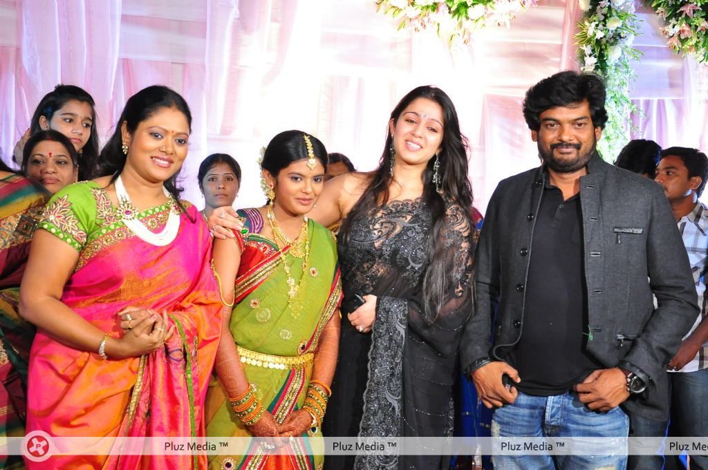 Charmy Kaur - Puri Jagannadh daughter pavithra saree ceremony - Pictures | Picture 119168